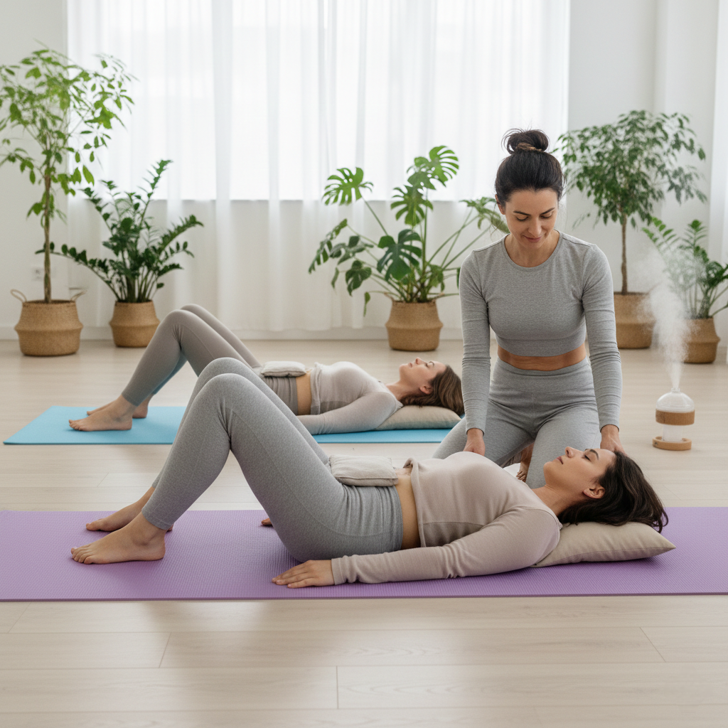 Postnatal yoga after C-section