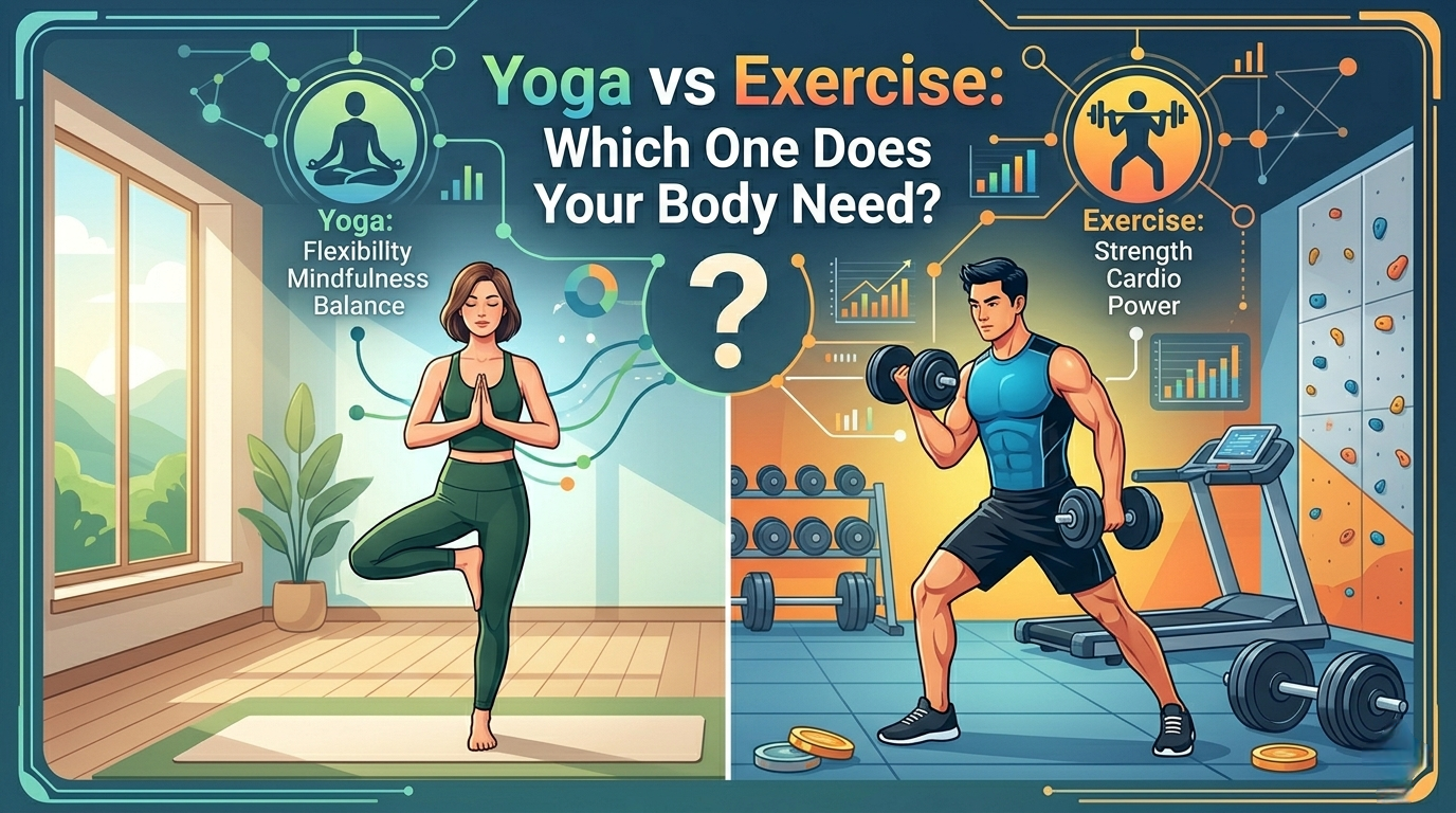 Yoga vs Exercise: Which One Does Your Body Need?